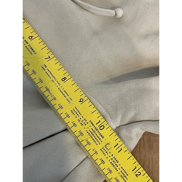 Mate The Label Organic Fleece Jogger Pocket Sweatpants Bone Ivory S Women $128 - Picture 10 of 11